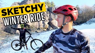 RIDING ON THIN ICE… LITERALLY / A winter MTB adventure at Black Rocks