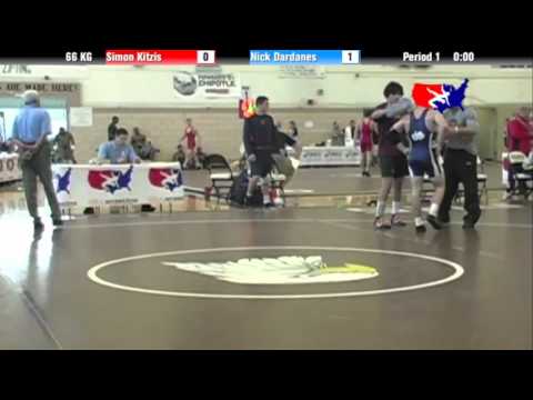2012 Univ. WTT: 66 KG - Simon Kitzis (Husky WC) vs. Nick Dardanes (Minnesota Storm)