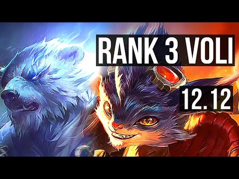 VOLIBEAR vs RUMBLE (TOP) | Rank 3 Voli, 4/1/6 | KR Challenger | 12.12