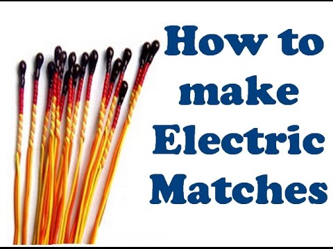 How to make an easy electric igniter (How to make Electric Matches)