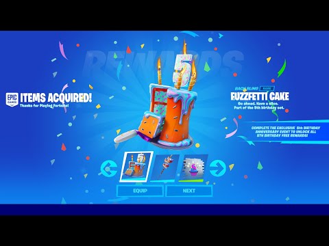 How To COMPLETE 5th BIRTHDAY CHALLENGES in Fortnite! (Birthday Event Quests)