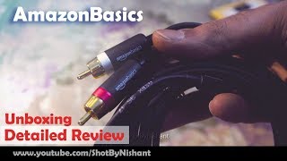AmazonBasics 3.5mm to 2-Male RCA Adapter Cable | Detailed Review & Unboxing