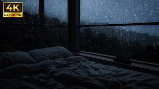 🌧️ Dia chuvoso encostado na janela | Chuva suave no vidro para dormir esta noite