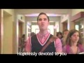 Hopelessly Devoted To You glee with lyrics 