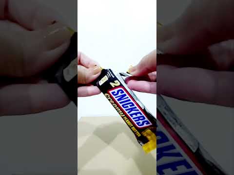 Snickers Creamy Peanut Butter #shorts #asmr #chocolate