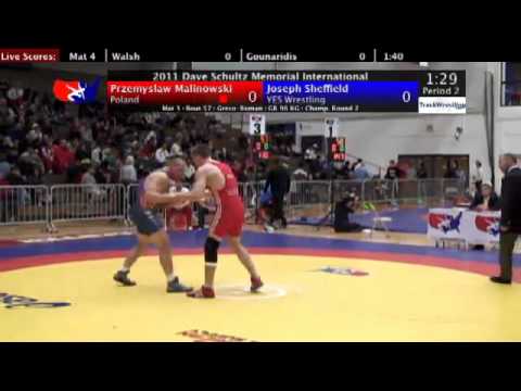Schultz Greco 96kg Przemyslaw Malinowski POL vs  Joe Sheffield YES Wrestling