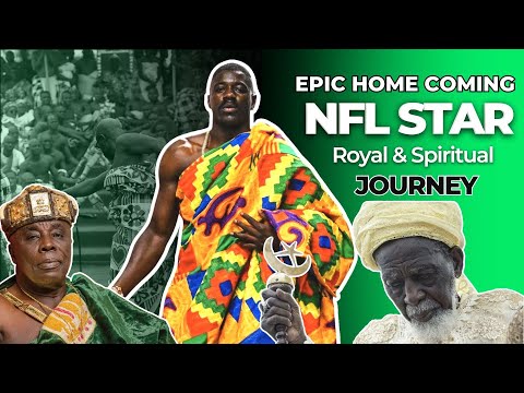"NFL Star Jeremiah Owusu-Koramoah's Epic Homecoming: Royal Greetings and Spiritual Visits in Ghana!"
