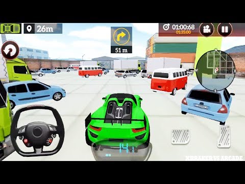 Drive For Speed Simulator Update 2019: Green Sport Car Driving Random Mode - Android GamePlay HD