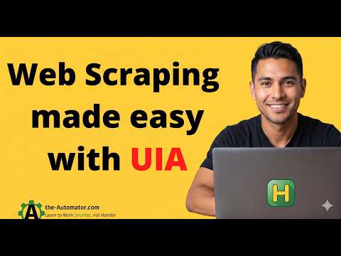 😲Mind blowing way to Connect to the DOM with UIA & WebScrape