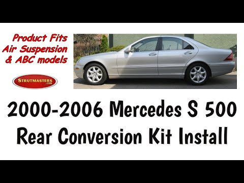 Rear Install:  Mercedes S 500 Rear Suspension Conversion Kit By Strutmasters