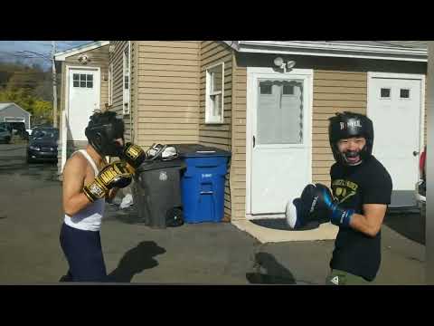 Backyard Boxing Sparring