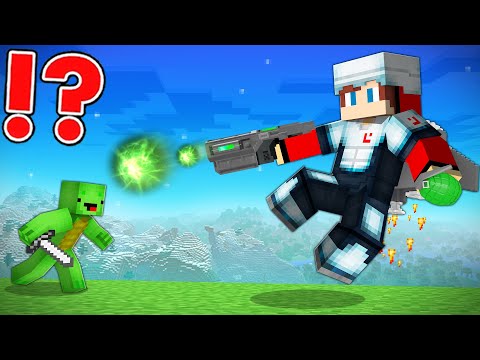 SUPERPOWERED ITEMS Speedrunner vs Hunter in Minecraft - Maizen JJ and Mikey
