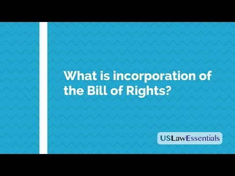 Who is responsible for the incorporation?