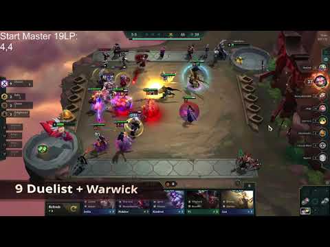 9 Duelist Warwick OP attack speed | TFT | Teamfight Tactics