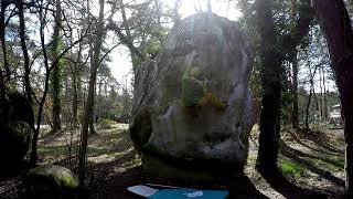 Video thumbnail of Teddy Bear, 7a. Fontainebleau
