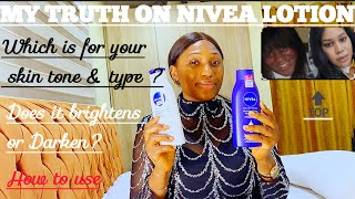 MY HONEST REVIEW ON NIVEA  BODY LOTIONS #skincare #lotion