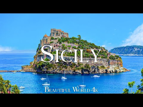 SICILY ITALY 4K UHD - Relaxing Music With Amazing Natural Landscape - Beautiful Nature
