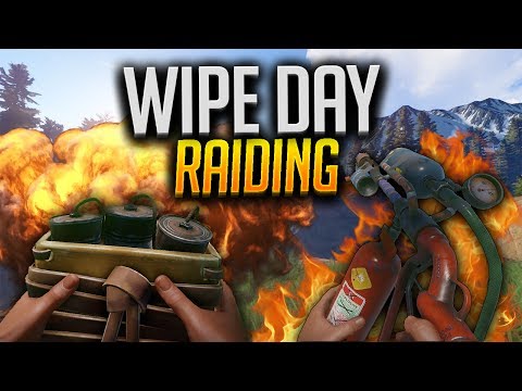 SOLO Raiding 3 Bases on Wipe Day! (Satchels, Flaming, and Going DEEP)