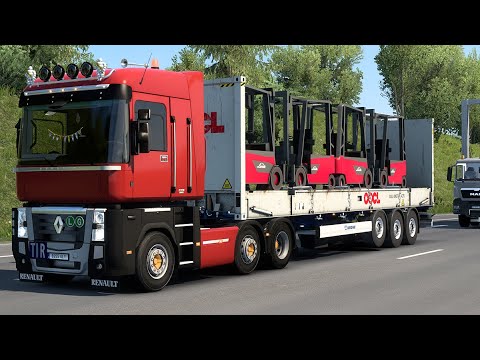 ETS2 1.40 - Euro Truck Simulator 2 - Renault Magnum - Clermont (F) to Nisa (F)