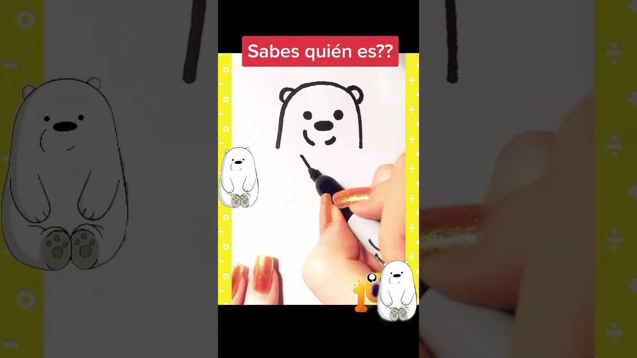 Cómo dibujar a POLAR de Osos Escandalosos para niños muy FÁCIL paso a paso 🥰 | Trucos Lindos Shorts