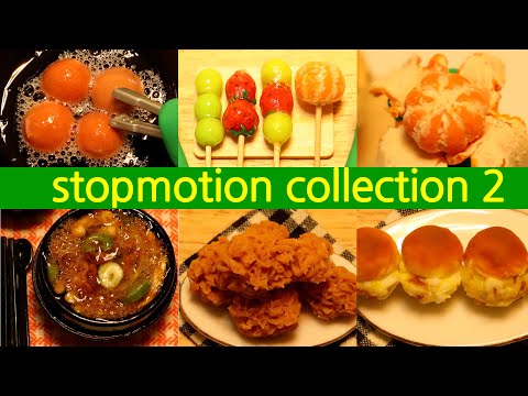 Stop Motion Cooking/ASMR/collection/clay animation/claymation/w motion