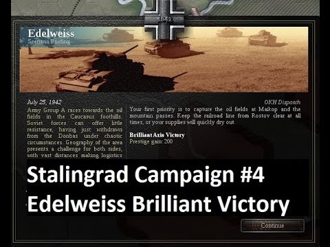 Lets Play: Unity of Command - Stalingrad Campaign: Edelweiss Brilliant Victory (HD)
