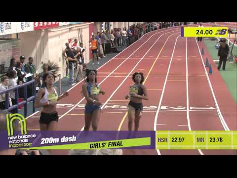 Girls 200m Final Section 2 - New Balance Indoor Nationals 2012