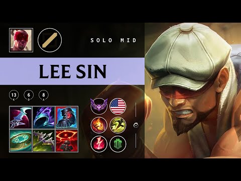 Lee Sin Mid vs Akali - NA Master Patch 25.22