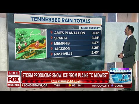 Winter Storm Delivers Significant Rain To Tennessee