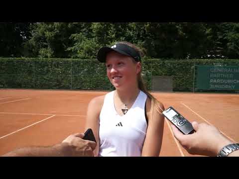 Alena Kovačková po prohře ve finále | Pardubická juniorka 2024