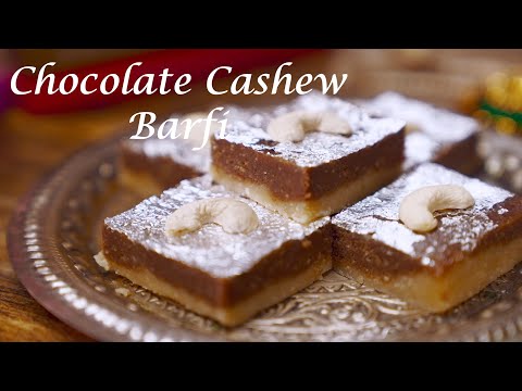 Rakshabandhan Special || Chocolate Cashew Barfi || Amrita Raichand