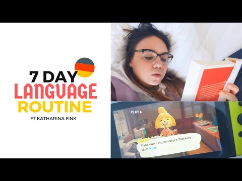 My weekly language learning routine (Learning German at home)