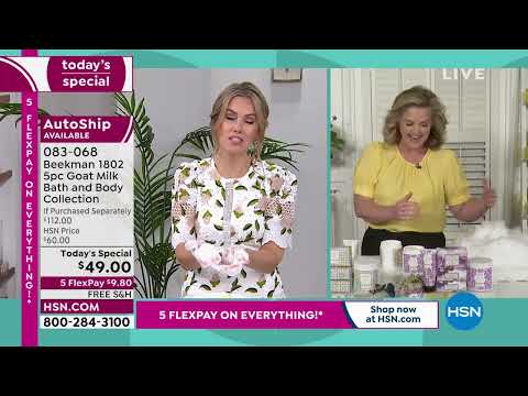 Beekman 1802 5pc Goat Milk Bath and Body Collection  Wil...