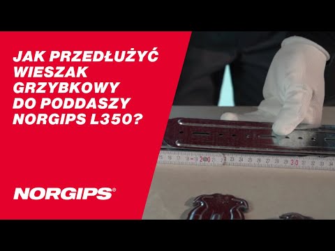 Przedłuż wieszak grzybkowy NORGIPS L-350