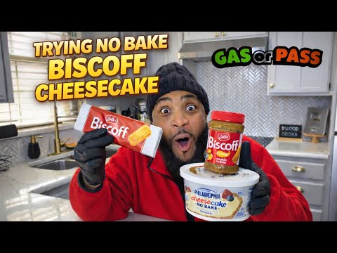 Trying the VIRAL No Bake Biscoff Cheesecake Recipe