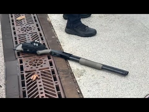 Man armed with shotgun arrested after charging towards US ...
