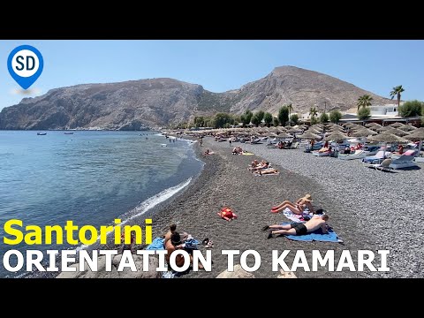 Kamari, Santorini - Beach, Hotels, Restaurants, & Shopping Orientation