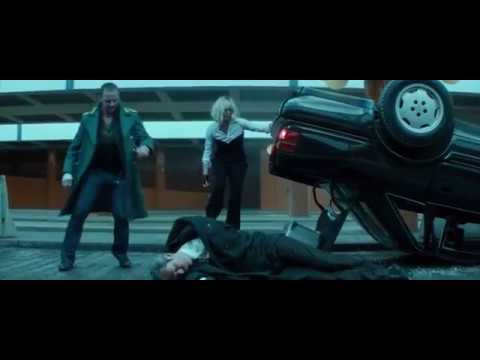 Atomic Blonde 2017 car fight scene