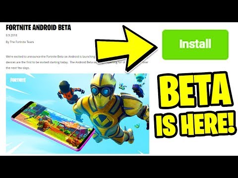 How To DOWNLOAD Fortnite MOBILE ANDROID Beta RIGHT NOW! Video