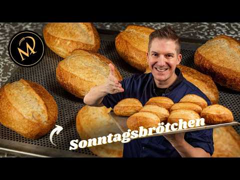 Knusprige Sonntagsbrötchen – Brötchen über Nacht ganz einfach selber backen