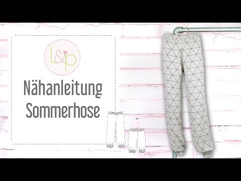 Nähanleitung lillesol Sommerhose - eine luftige Hose nähen