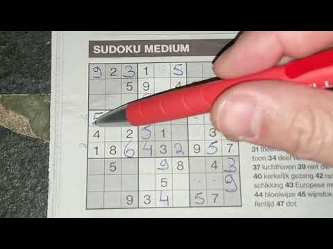 Blown my nose for this sudoku. (#461) Medium Sudoku puzzle. 03-03-2020