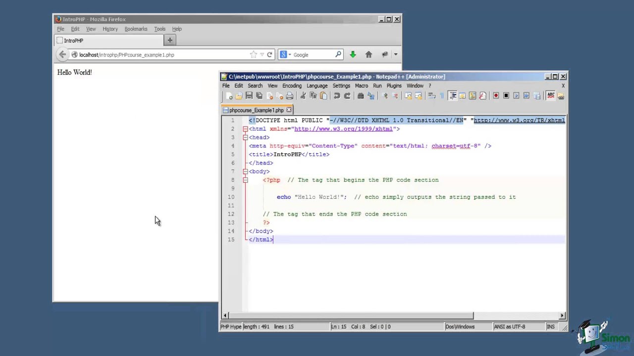 PHP Tutorials for Beginners - Part 2 - The PHP Development Environment
