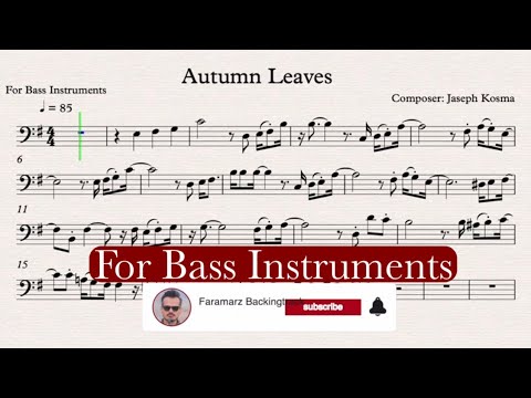 Autumn Leaves - Play along for Bass