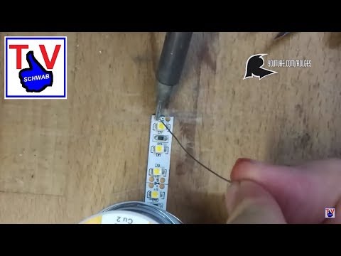 LED Streifen löten Anleitung Tutorial / LED stripes soldering