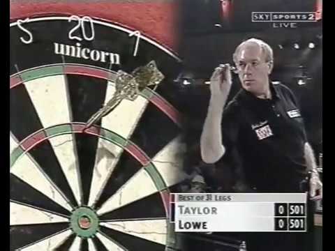 John Lowe vs Phil Taylor   2000 World Matchplay Quarter Finals Part 1