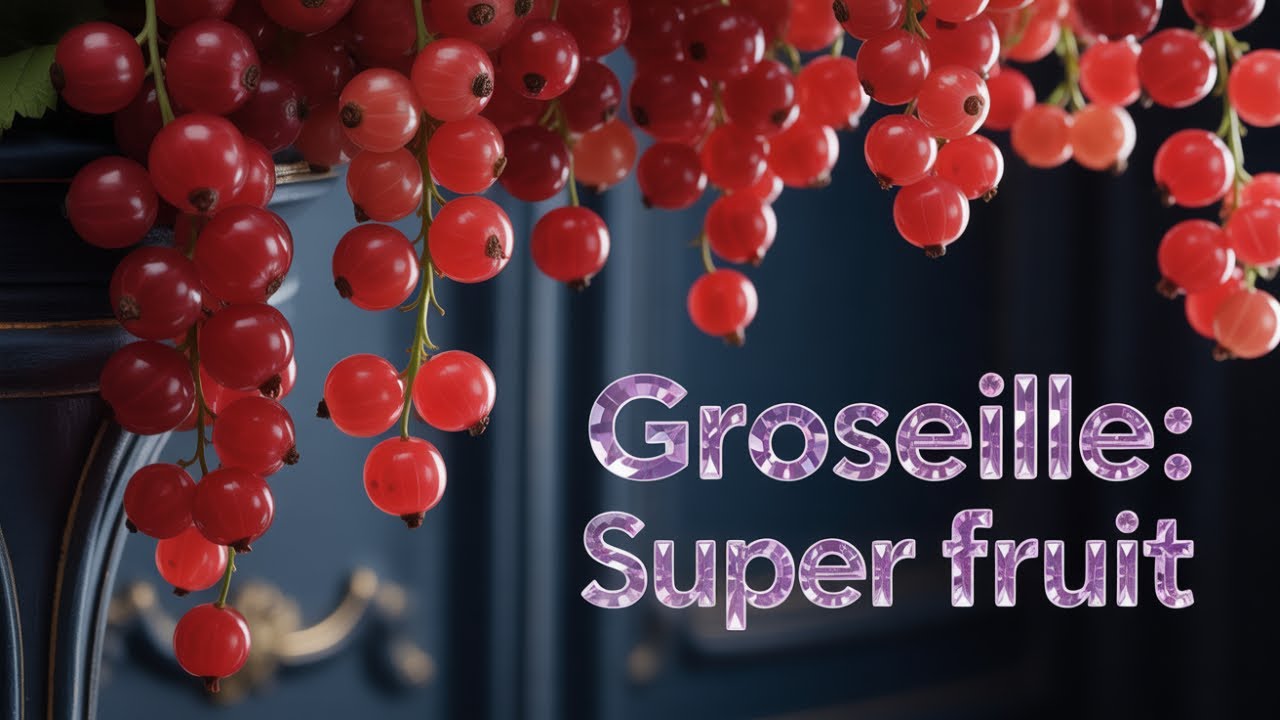 La groseille, petit fruit rouge médicinal - Currant, small medicinal red fruit