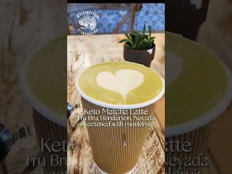 Keto Green Tea Matcha Latte sweetened with Monk Fruit from Tru Bru in Henderson, Nevada