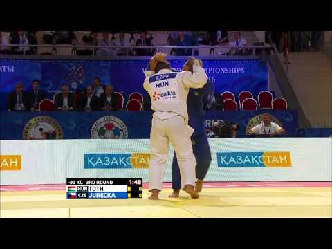 Krisztian Toth vs Alexandr Jurecka World Judo Championships 2015 - Astana