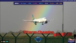 🔴Storm Chandra Heavy Rain & Wind - Dublin Airport LIVE Plane Spotting - EIDW/DUB - 27/01/2026